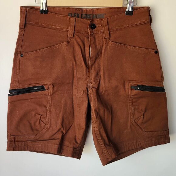 Duluth Trading Company Men's Flex Firehose Shorts Size 30 Rust Orange - Picture 1 of 4
